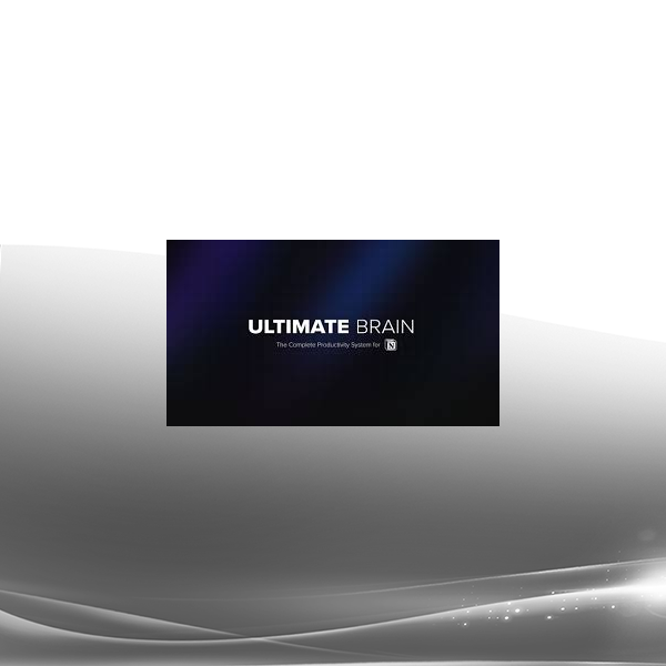 Thomas Frank - Ultimate Brain (Notion)